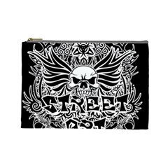 Tattoo Tribal Street Art Cosmetic Bag (large)  by Valentinaart