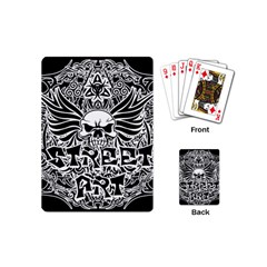 Tattoo Tribal Street Art Playing Cards (mini)  by Valentinaart