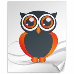 Owl Logo Canvas 16  X 20   by BangZart