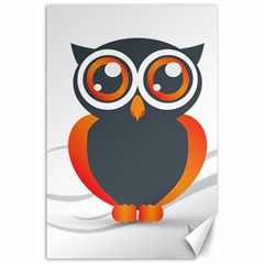 Owl Logo Canvas 24  X 36  by BangZart