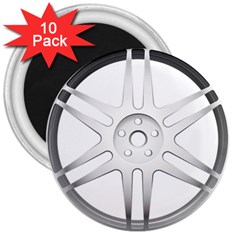 Wheel Skin Cover 3  Magnets (10 Pack)  by BangZart