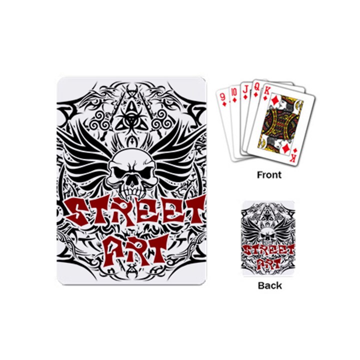 Tattoo tribal street art Playing Cards (Mini) 