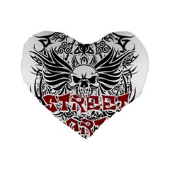 Tattoo tribal street art Standard 16  Premium Heart Shape Cushions