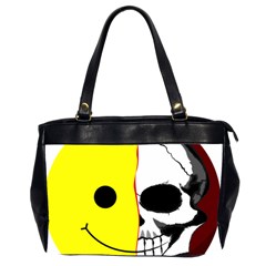 Skull Behind Your Smile Office Handbags (2 Sides)  by BangZart