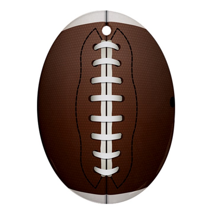 Football Ball Ornament (Oval)