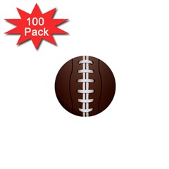 Football Ball 1  Mini Buttons (100 Pack)  by BangZart