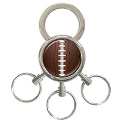 Football Ball 3-ring Key Chains by BangZart