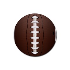 Football Ball Rubber Coaster (round)  by BangZart