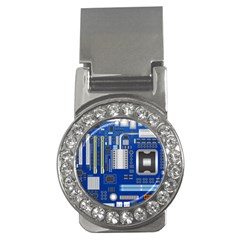 Classic Blue Computer Mainboard Money Clips (cz)  by BangZart