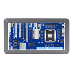 Classic Blue Computer Mainboard Memory Card Reader (mini) by BangZart