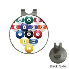 Racked Billiard Pool Balls Hat Clips With Golf Markers by BangZart