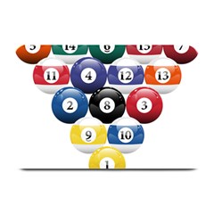 Racked Billiard Pool Balls Plate Mats by BangZart