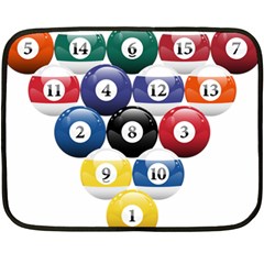 Racked Billiard Pool Balls Double Sided Fleece Blanket (mini)  by BangZart