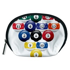 Racked Billiard Pool Balls Accessory Pouches (medium) 