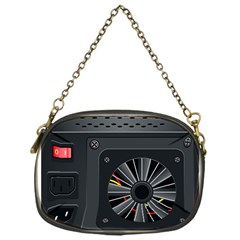 Special Black Power Supply Computer Chain Purses (one Side)  by BangZart