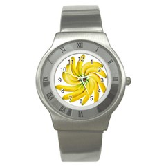 Bananas Decoration Stainless Steel Watch by BangZart