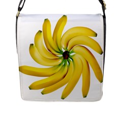 Bananas Decoration Flap Messenger Bag (l) 