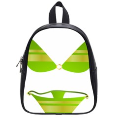 Green Swimsuit School Bags (small)  by BangZart