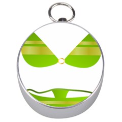 Green Swimsuit Silver Compasses