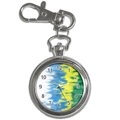 Brazil Colors Pattern Key Chain Watches by paulaoliveiradesign