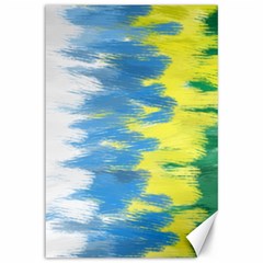 Brazil Colors Pattern Canvas 12  X 18  