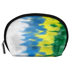 Brazil Colors Pattern Accessory Pouches (large) 