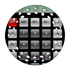 Calculator Round Filigree Ornament (two Sides) by BangZart