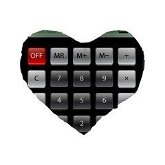 Calculator Standard 16  Premium Heart Shape Cushions