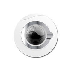 White Washing Machine Magnet 3  (round) by BangZart