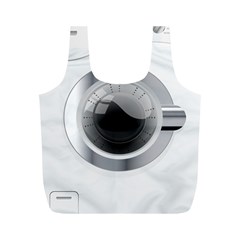 White Washing Machine Full Print Recycle Bags (m) 