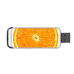 Orange Slice Portable Usb Flash (one Side)