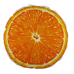 Orange Slice Large 18  Premium Round Cushions