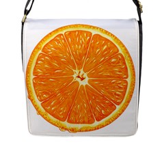 Orange Slice Flap Messenger Bag (l) 