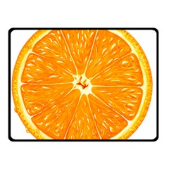 Orange Slice Double Sided Fleece Blanket (small)  by BangZart