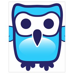Owl Logo Clip Art Drawstring Bag (small)