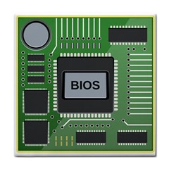 Computer Bios Board Face Towel