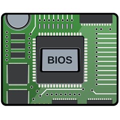 Computer Bios Board Fleece Blanket (medium)  by BangZart