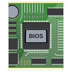 Computer Bios Board Drawstring Bag (small)