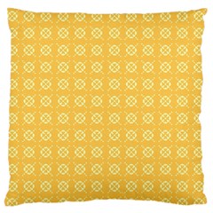 Yellow Pattern Background Texture Standard Flano Cushion Case (two Sides)