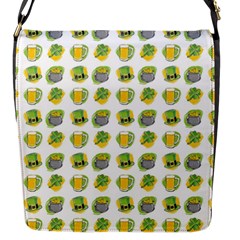 St Patrick S Day Background Symbols Flap Messenger Bag (s)