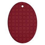 Purple Pattern Background Texture Oval Ornament (Two Sides) Back