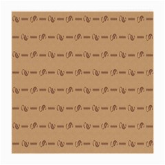 Brown Pattern Background Texture Medium Glasses Cloth by BangZart