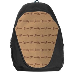 Brown Pattern Background Texture Backpack Bag by BangZart