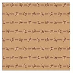 Brown Pattern Background Texture Large Satin Scarf (square)