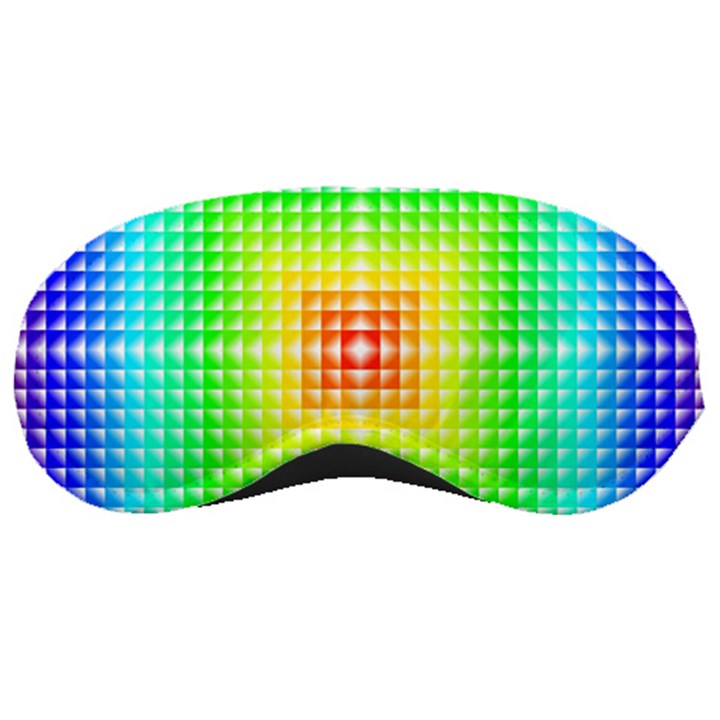 Square Rainbow Pattern Box Sleeping Masks