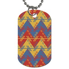 Aztec South American Pattern Zig Dog Tag (one Side)