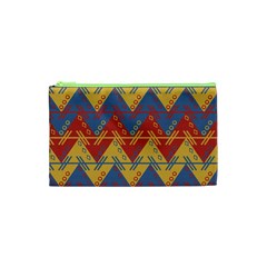 Aztec South American Pattern Zig Cosmetic Bag (xs)