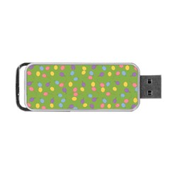 Balloon Grass Party Green Purple Portable Usb Flash (one Side) by BangZart