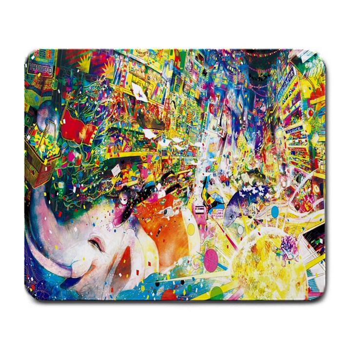 Multicolor Anime Colors Colorful Large Mousepads