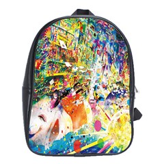 Multicolor Anime Colors Colorful School Bags (xl) 